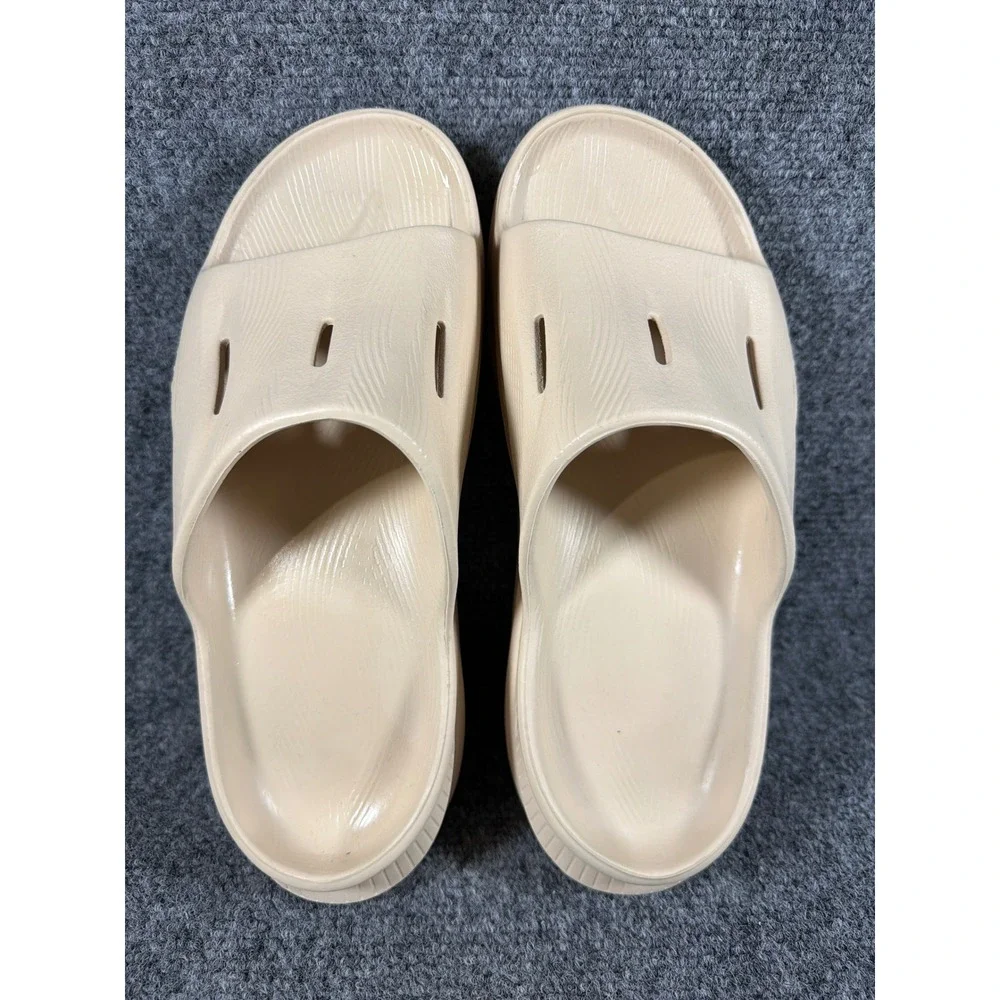 Hoka One One Men’s Cushioned Slide Sandals in Tan